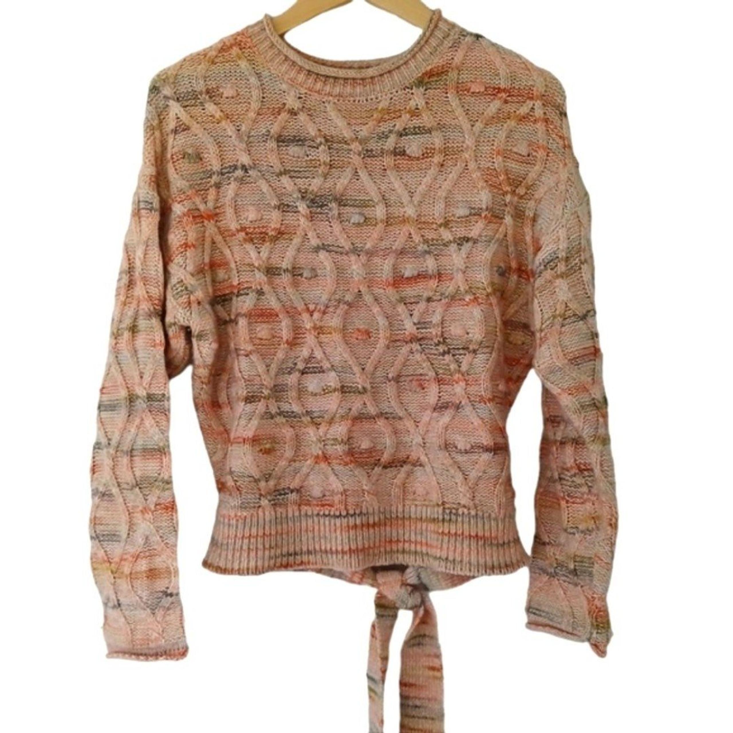 Universal Thread Women's Sweater Crew Neck Tie-Back Pullover - Target