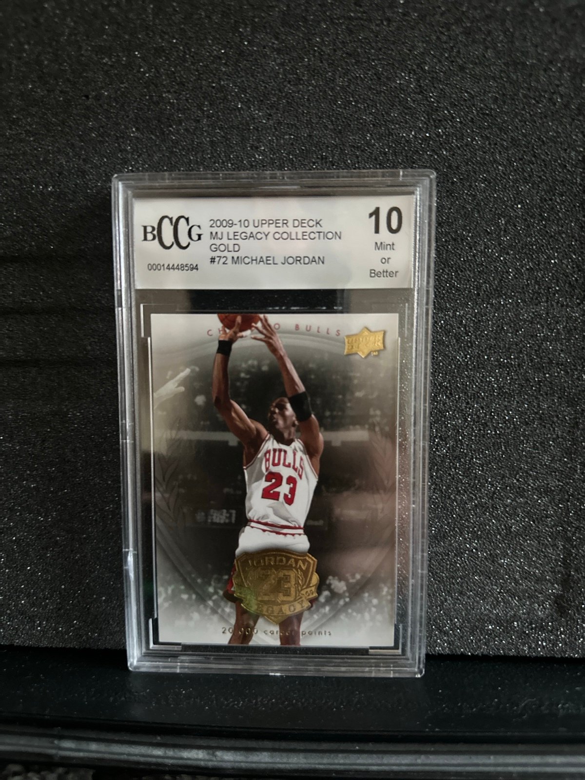 Jordan basketball card graded 10