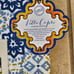 RARE NEW STOF FRANCE LEMON BLUE WHITE MEDITERRANEAN 63x118 COTTON TABLECLOTH