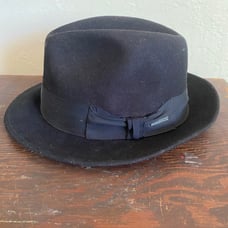 Vintage Mallory Stetson Fredrick Fedora Wool Hat Size 7 1/4R