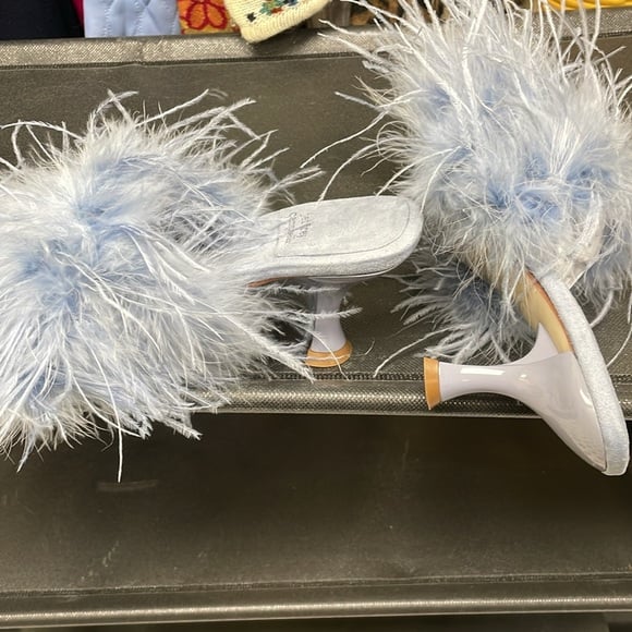 Caprica Mule in Baby Blue As Chauffer