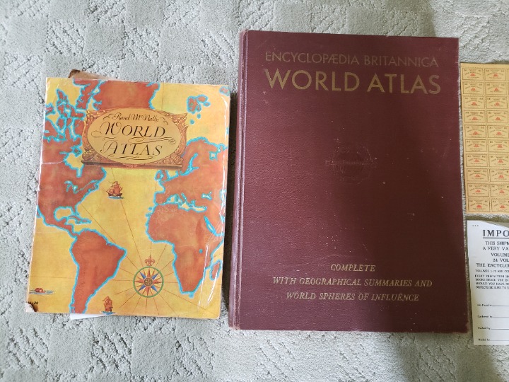 Britannica Worlds Atlas with maps