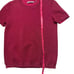 Alice + Olivia Pink Shimmer Short Sleeve Knit Top Sz S Like New