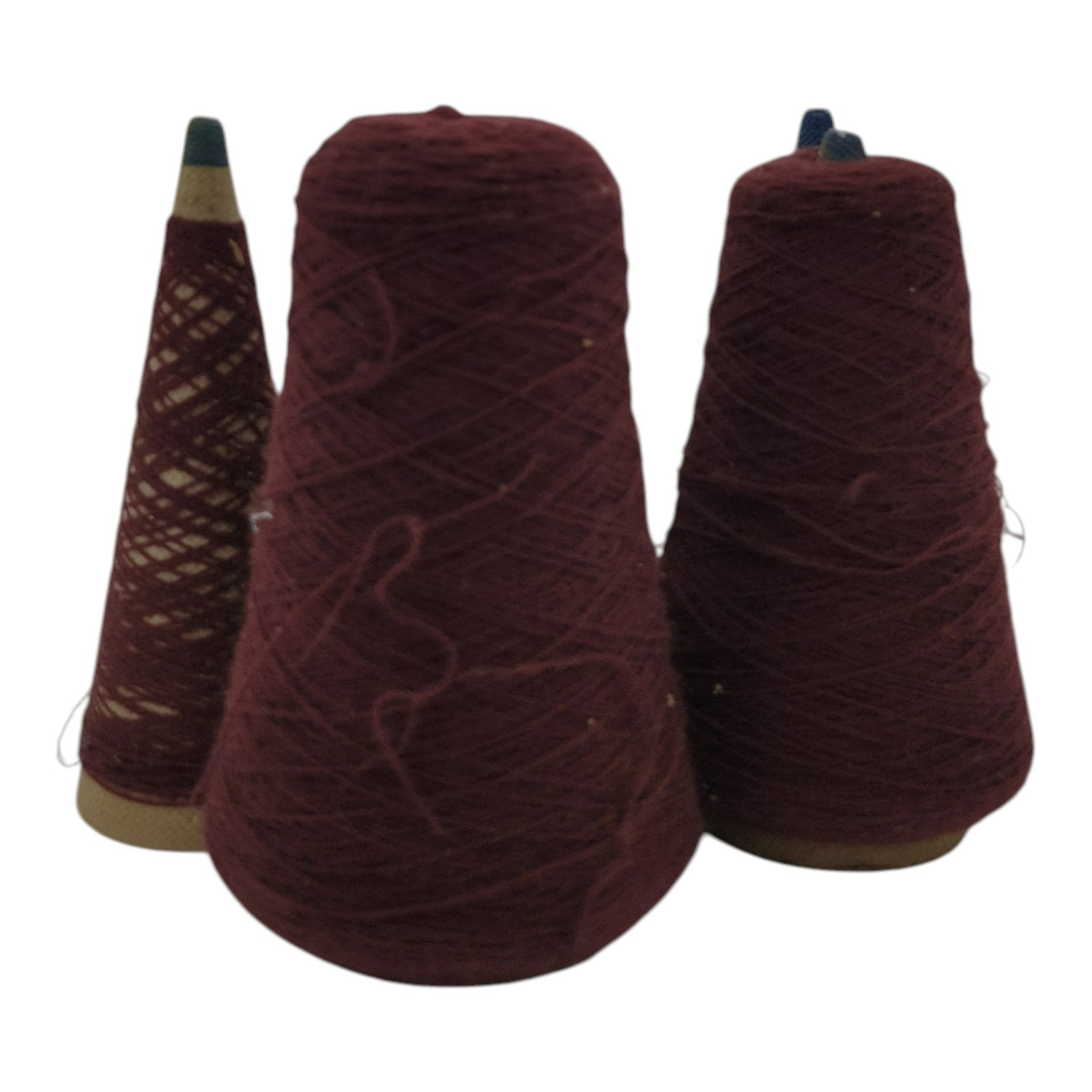 Vintage Phoenix Dye Works 2/24 Acrylic Yarn Cone Raisin 235215 Lot of 5