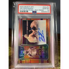 2022 Panini Select UFC Jiri Prochazka Octagon Action Auto Red #/99 PSA 10