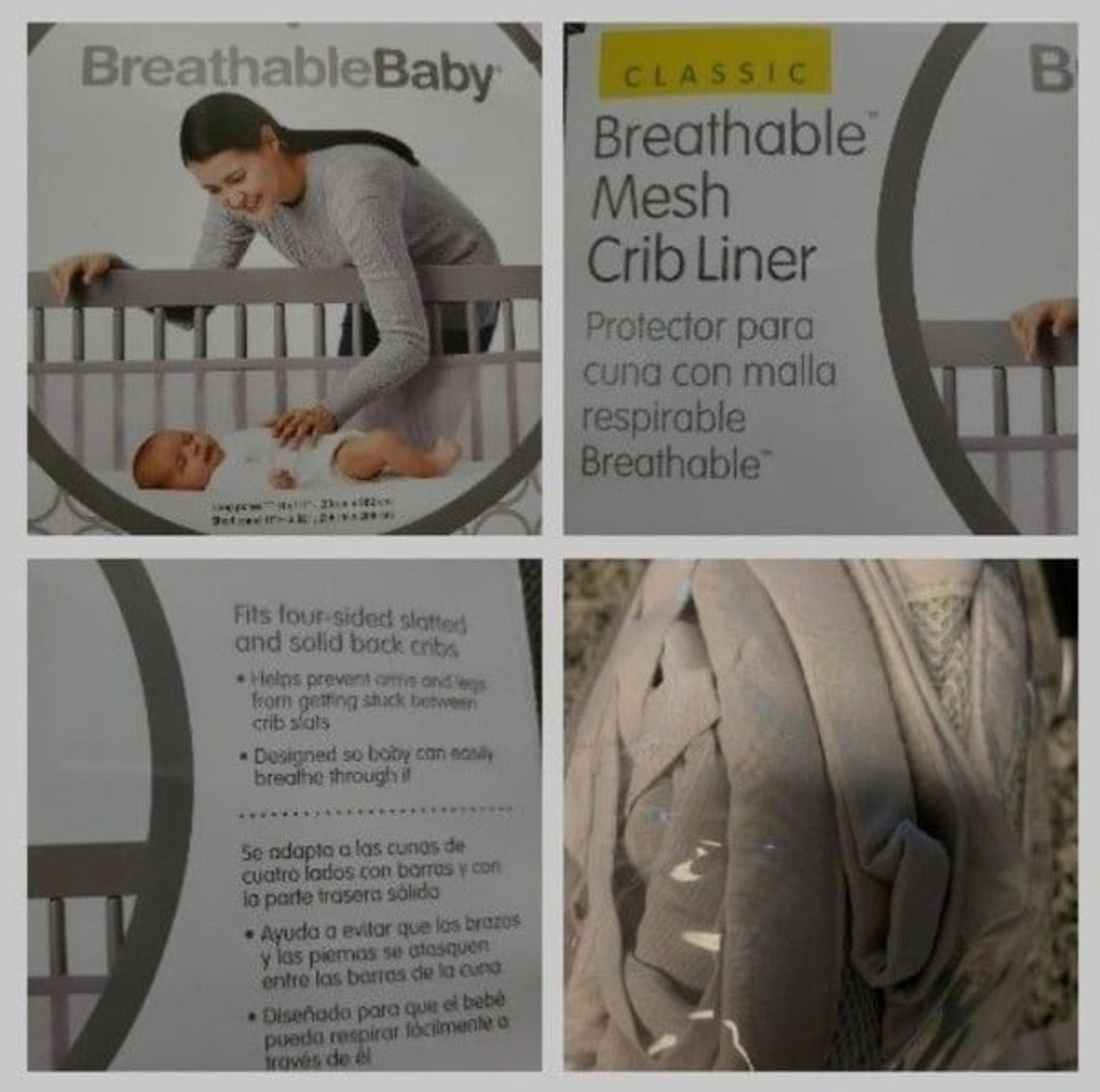 Baby mesh Crib liner