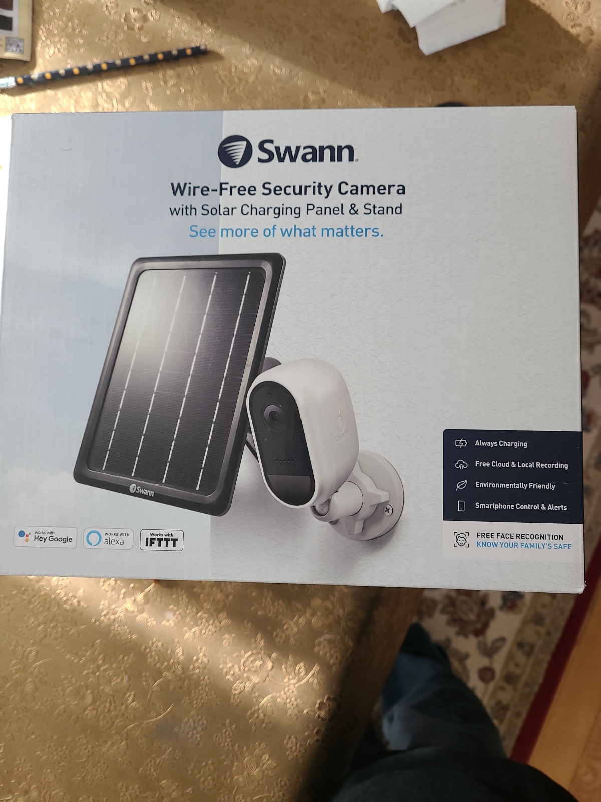 Swan wire free security camera