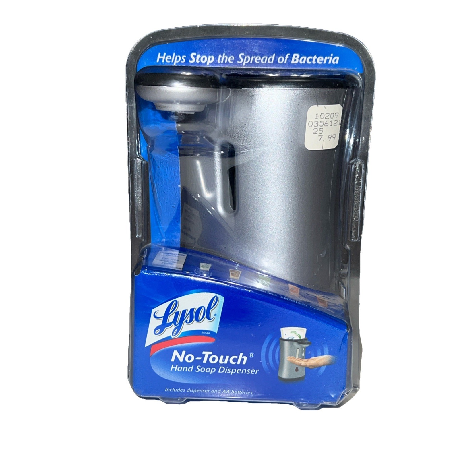 Lysol No-Touch Hand Soap Dispenser Only Silver New