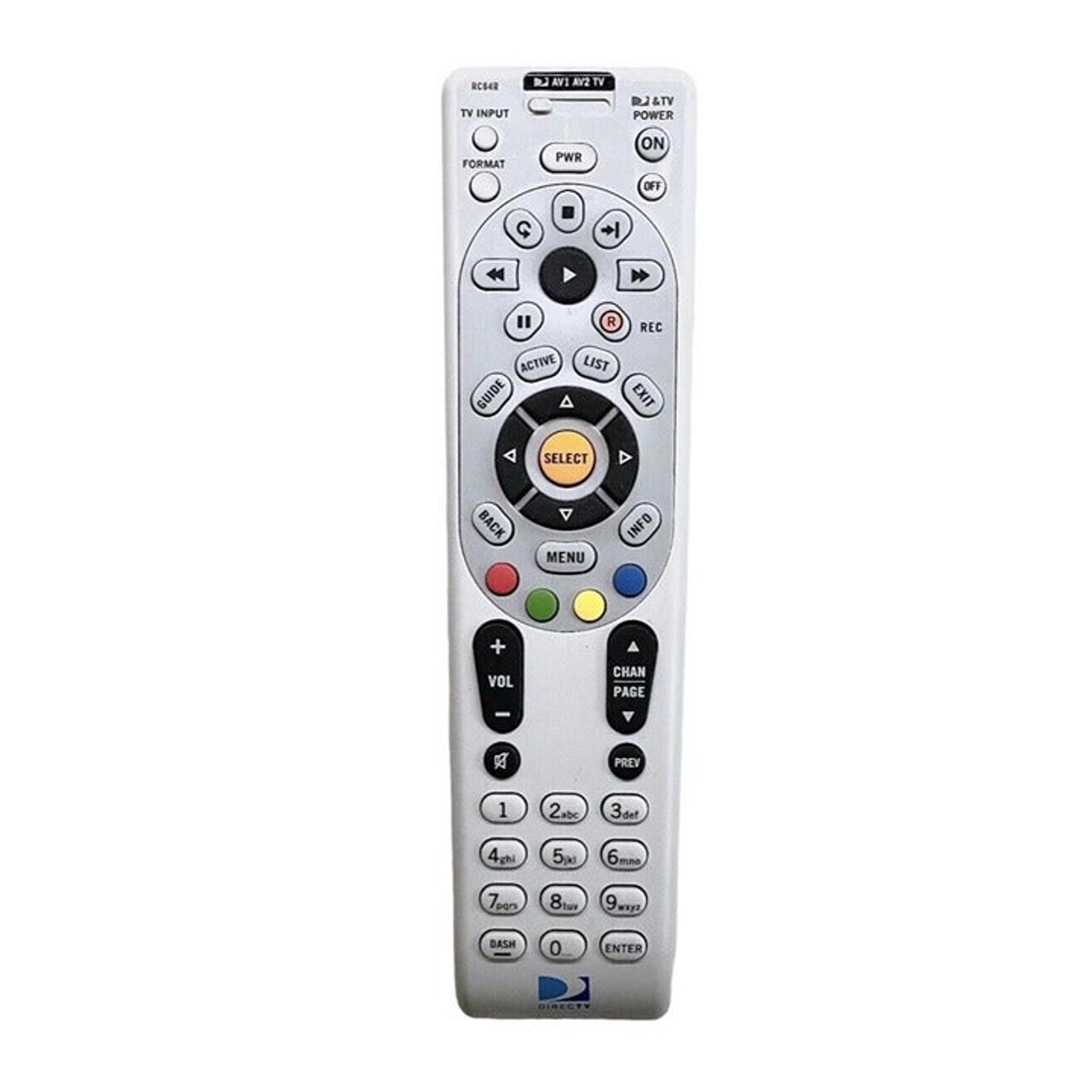 DirecTV RC64R Remote Control Tested Works EUC