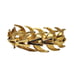 Signed Vendome Gold Tone Link Bracelet Crescent Moons V Links Vintage 7.5 Shiny