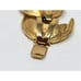 Signed Vendome Gold Tone Link Bracelet Crescent Moons V Links Vintage 7.5 Shiny