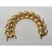 Signed Vendome Gold Tone Link Bracelet Crescent Moons V Links Vintage 7.5 Shiny