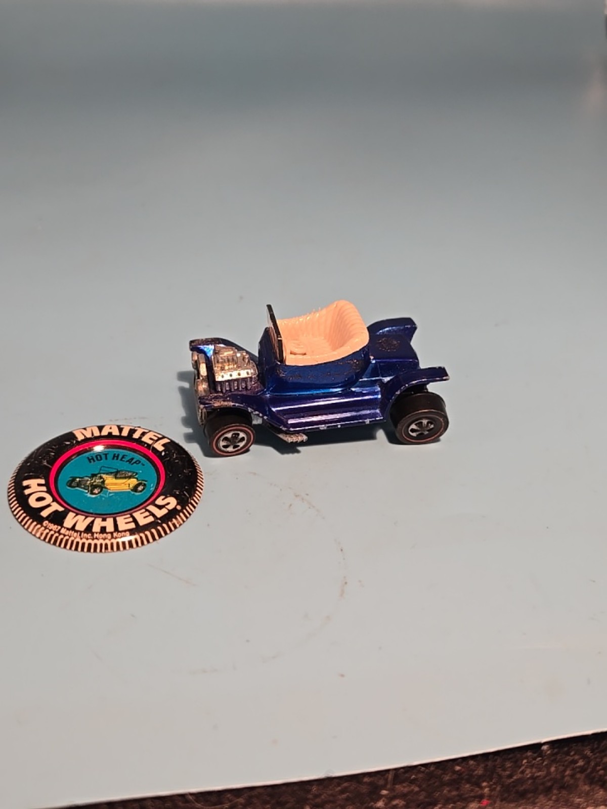 Vtg. Hot Wheels 1968 Hot Heap Blue