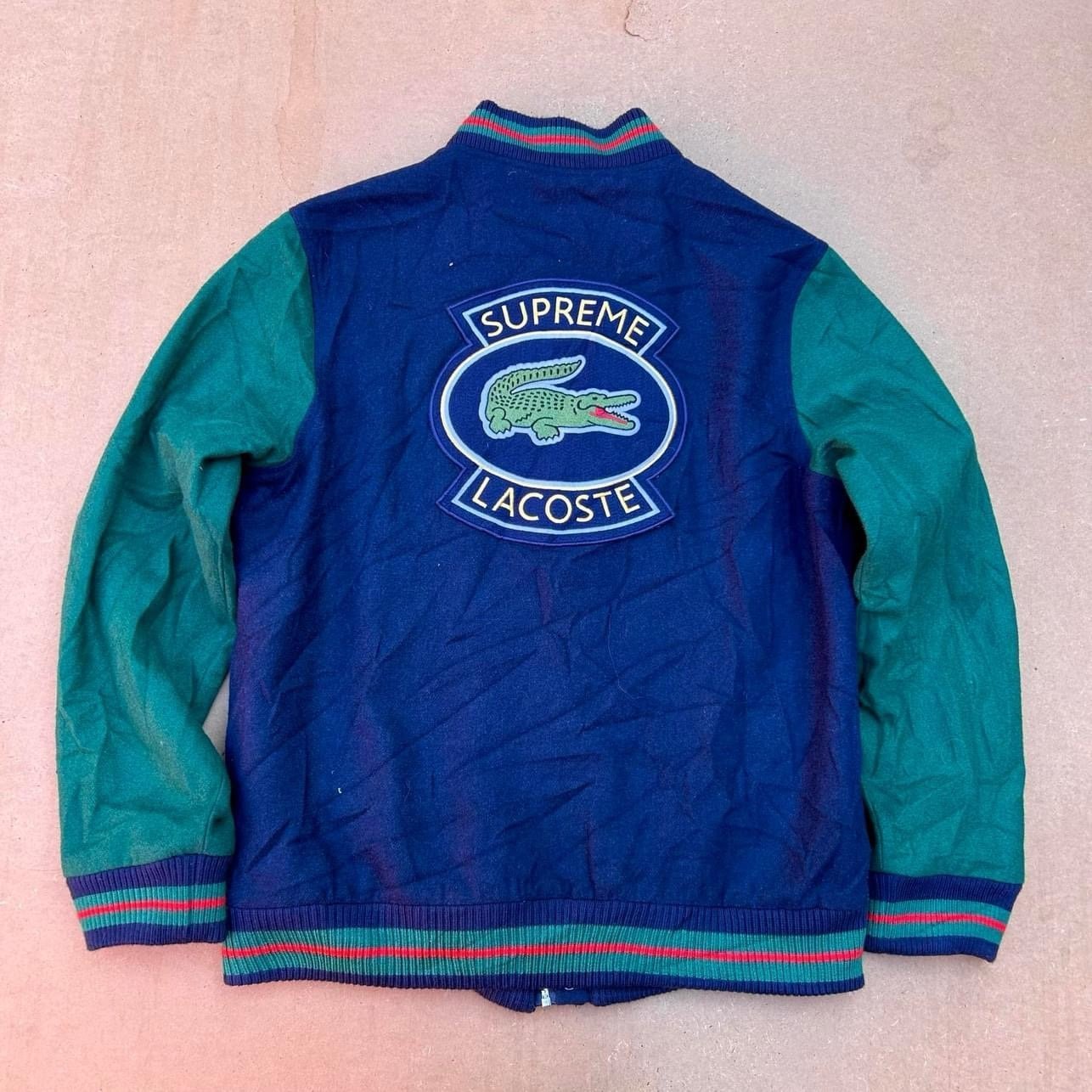 Supreme x Lacoste Varsity Jacket