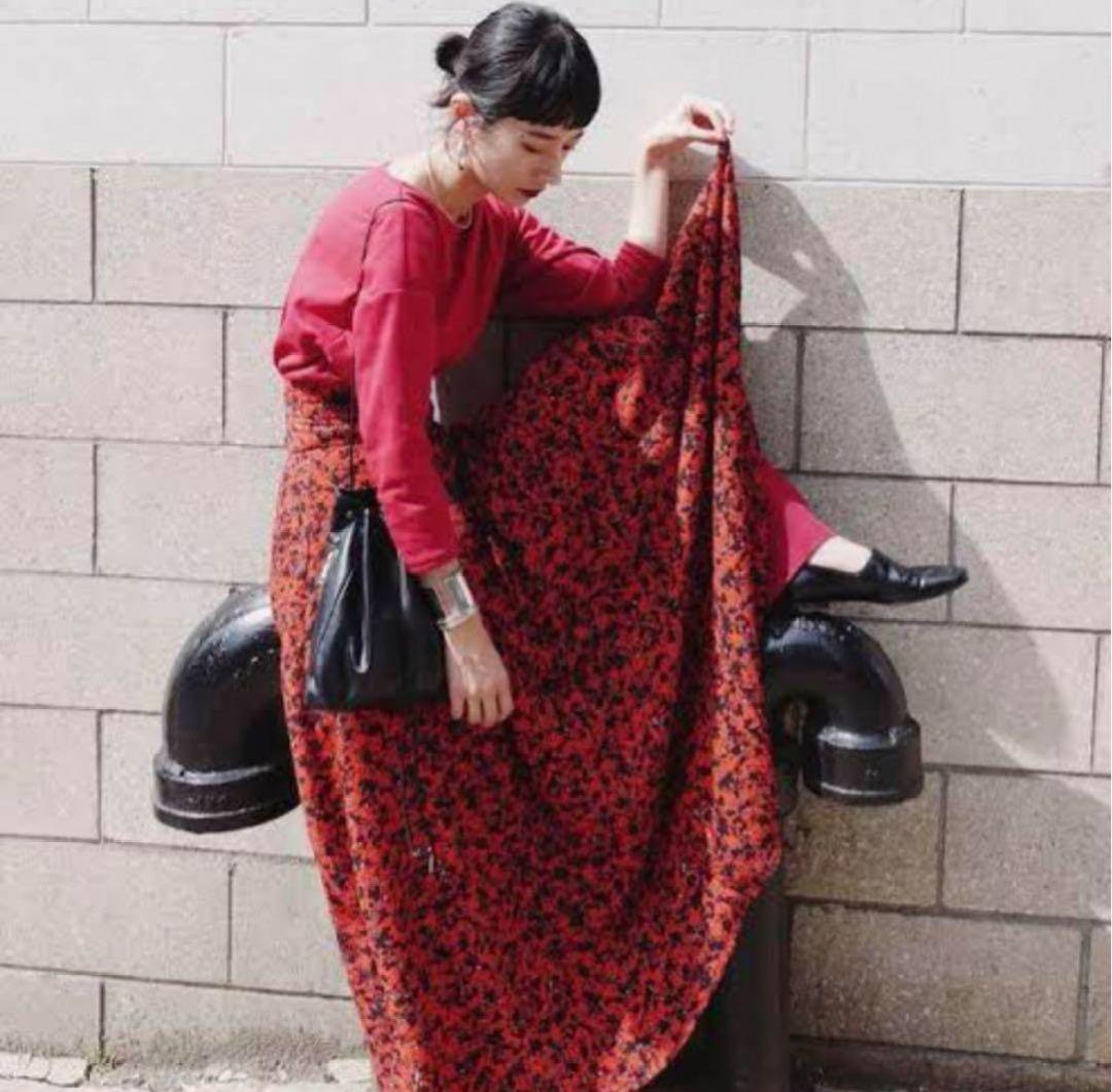 CLANE Dot Flower Circular Skirt