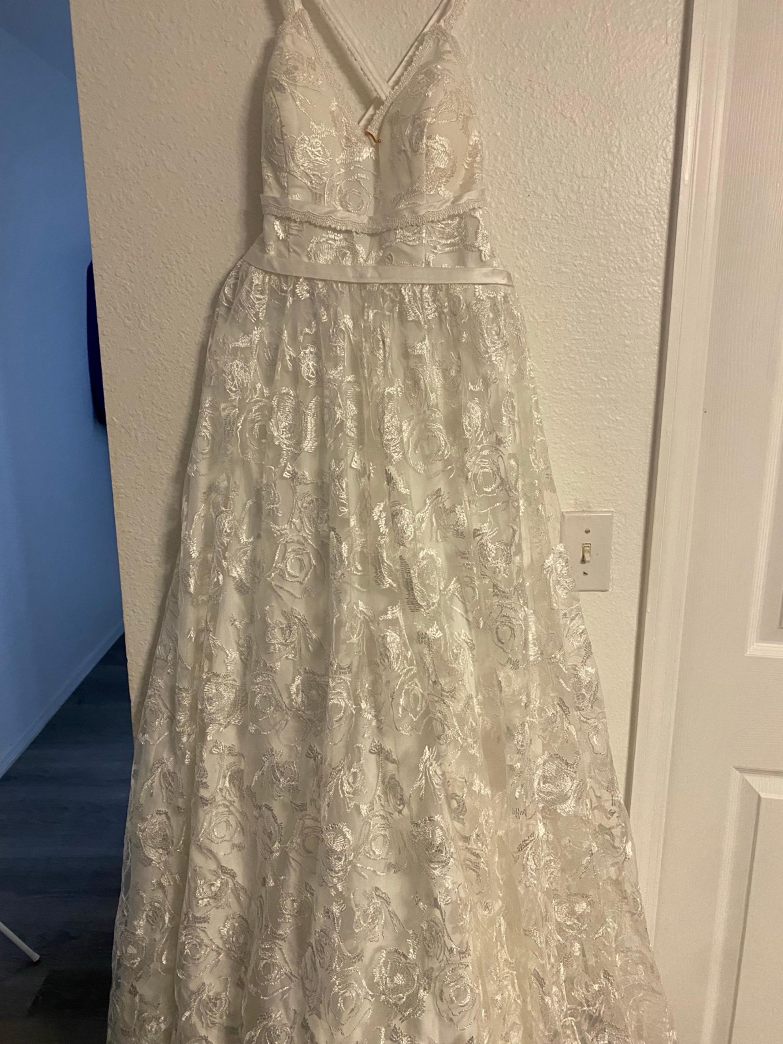 Spaghetti Empire Sleeveless Lace Front Split Sexy Dorris Wedding Dress