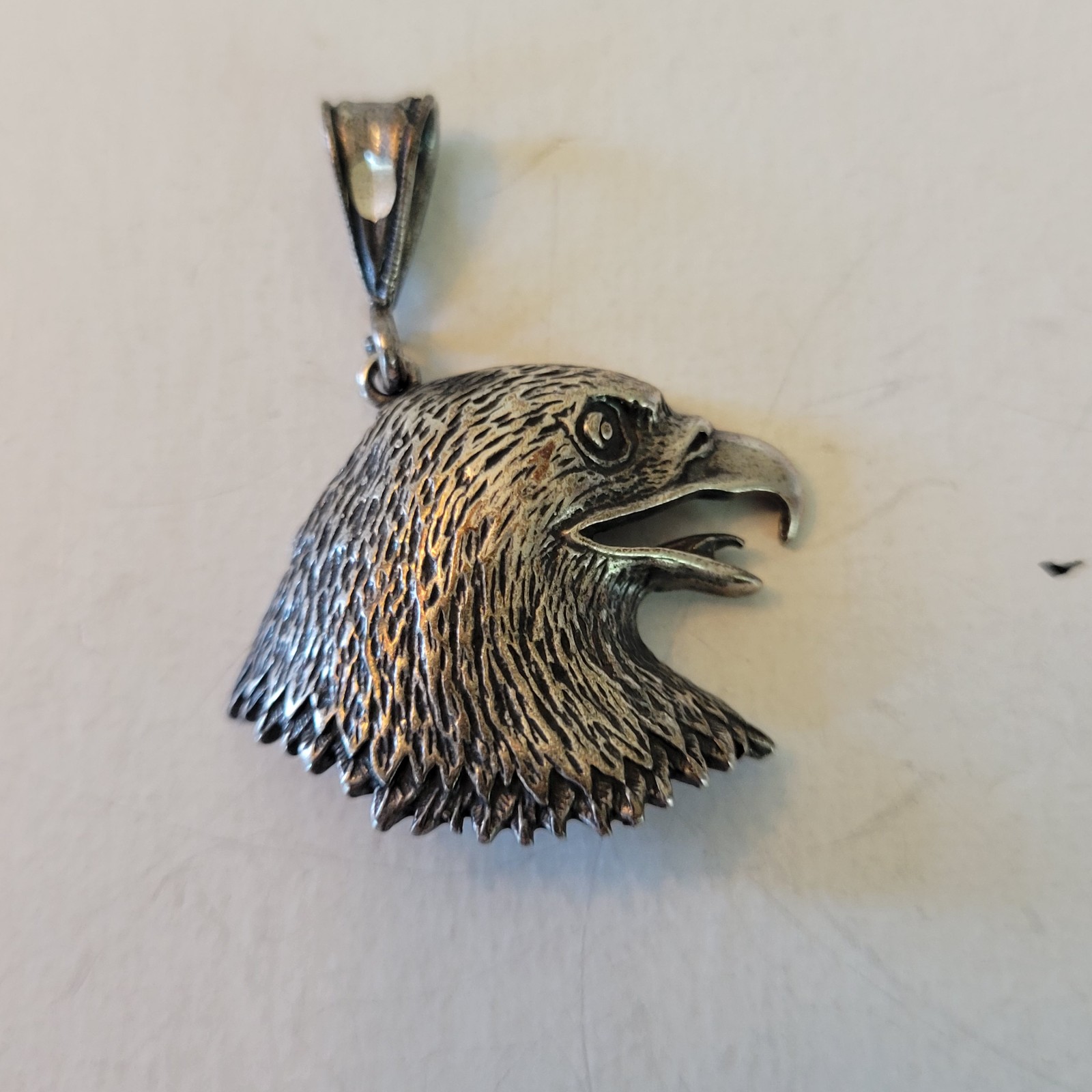 Sterling Silver Eagle Head Pendant