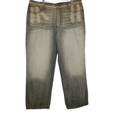 Indigo Red Denim Co. Bleach Wash Black Jeans Sz. 42