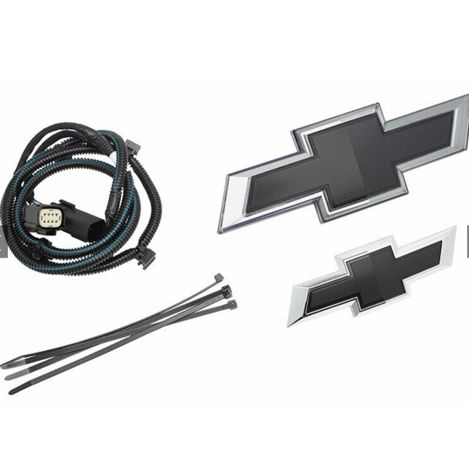 21-24 Suburban & Tahoe Illuminated Bowtie Emblems in Black GM OEM NEW 87869425