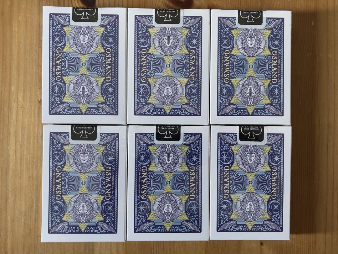Osmand Playing Cards, new and unopened, set of 6. Magic Kits