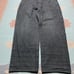 Vtg y2k baggy jeans marithe Francois girbaud black goth wide leg skater 38x33