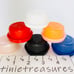 Tupperware Smidget(1oz) Set Of 6 White red blue orange black pink tinietreasures