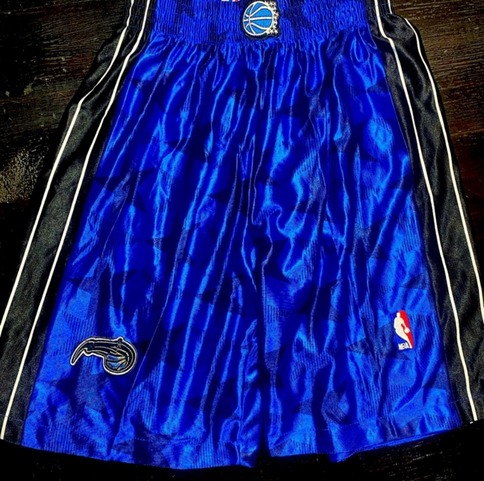 New Orlando Magic Shorts Adidas Throwback Size L Classic Large Game AUTHENTIC