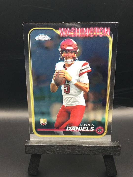 2024 Topps Chrome Football Jayden Daniels Base RC #201