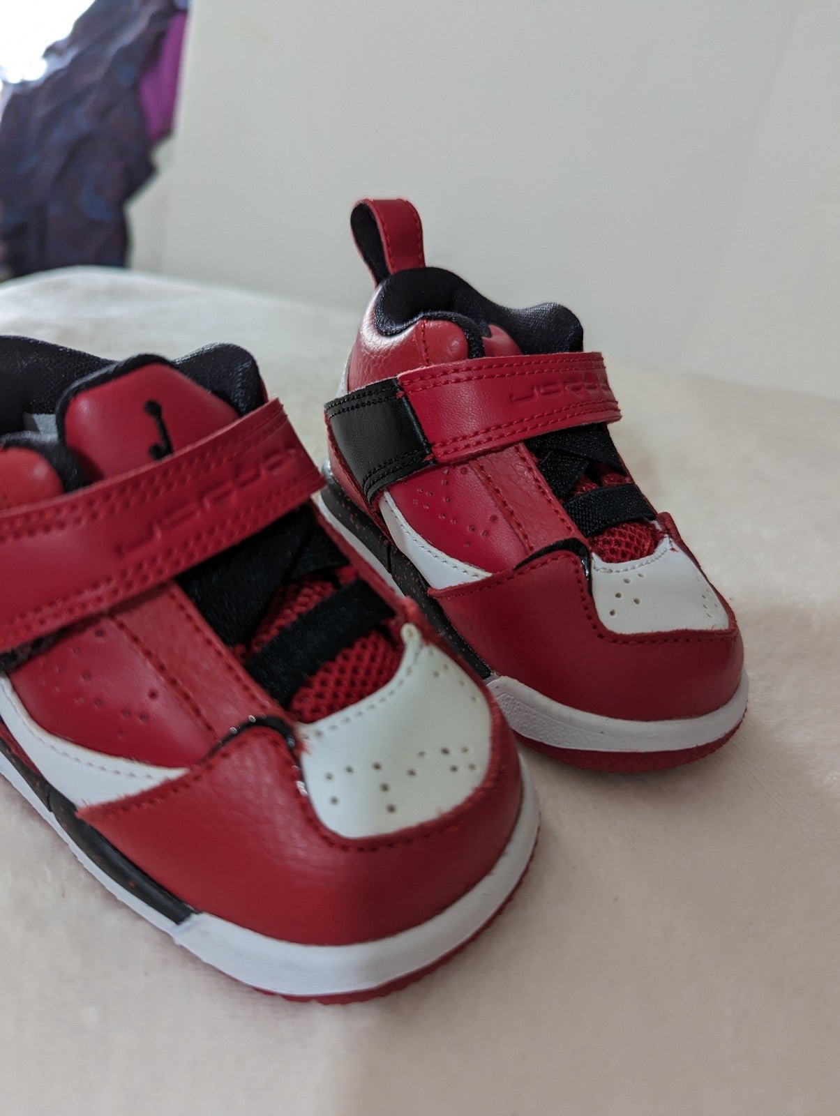 Infants Nwot Nike Air Jordan Red/wht/Blk Sneakers