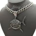Black Shark Large 18 Iced Cuban Chain