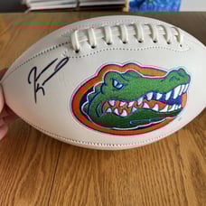 college Autographed football Florida Gators and Titans Jevon Kearse jsa cer