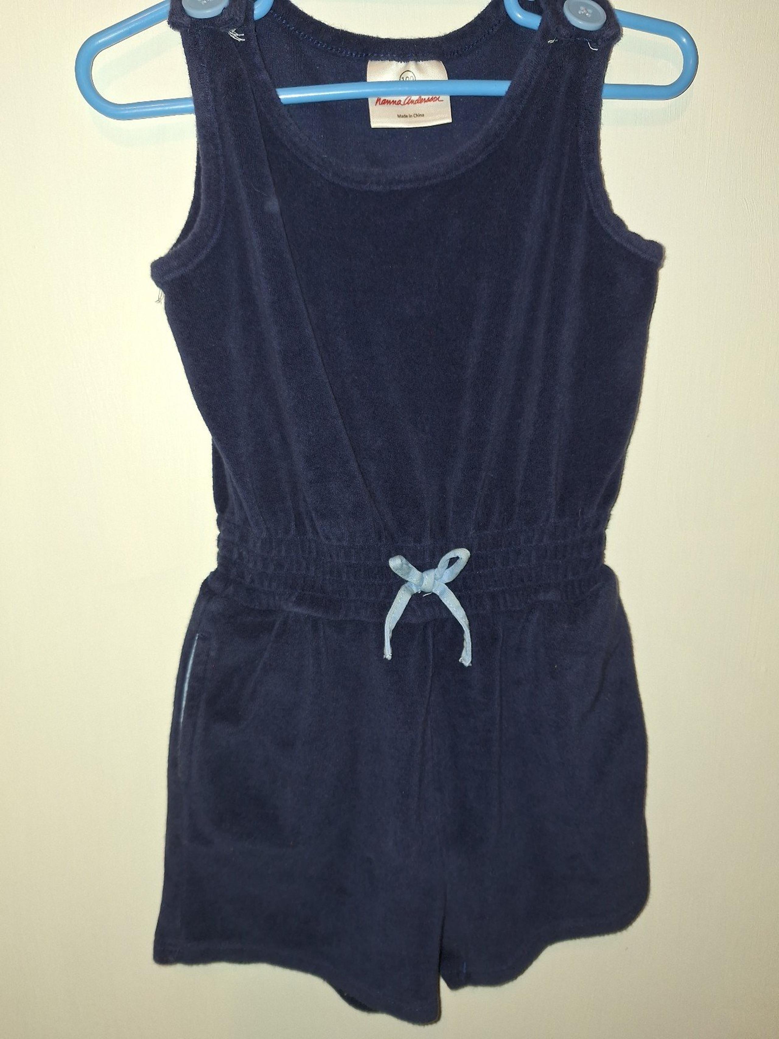 Girl's Hanna Andersson 100  Size 4 Blue romper Outfit