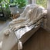 Anthropologie Neutral Textured Throw Blanket - EUC - Sold Out Online!