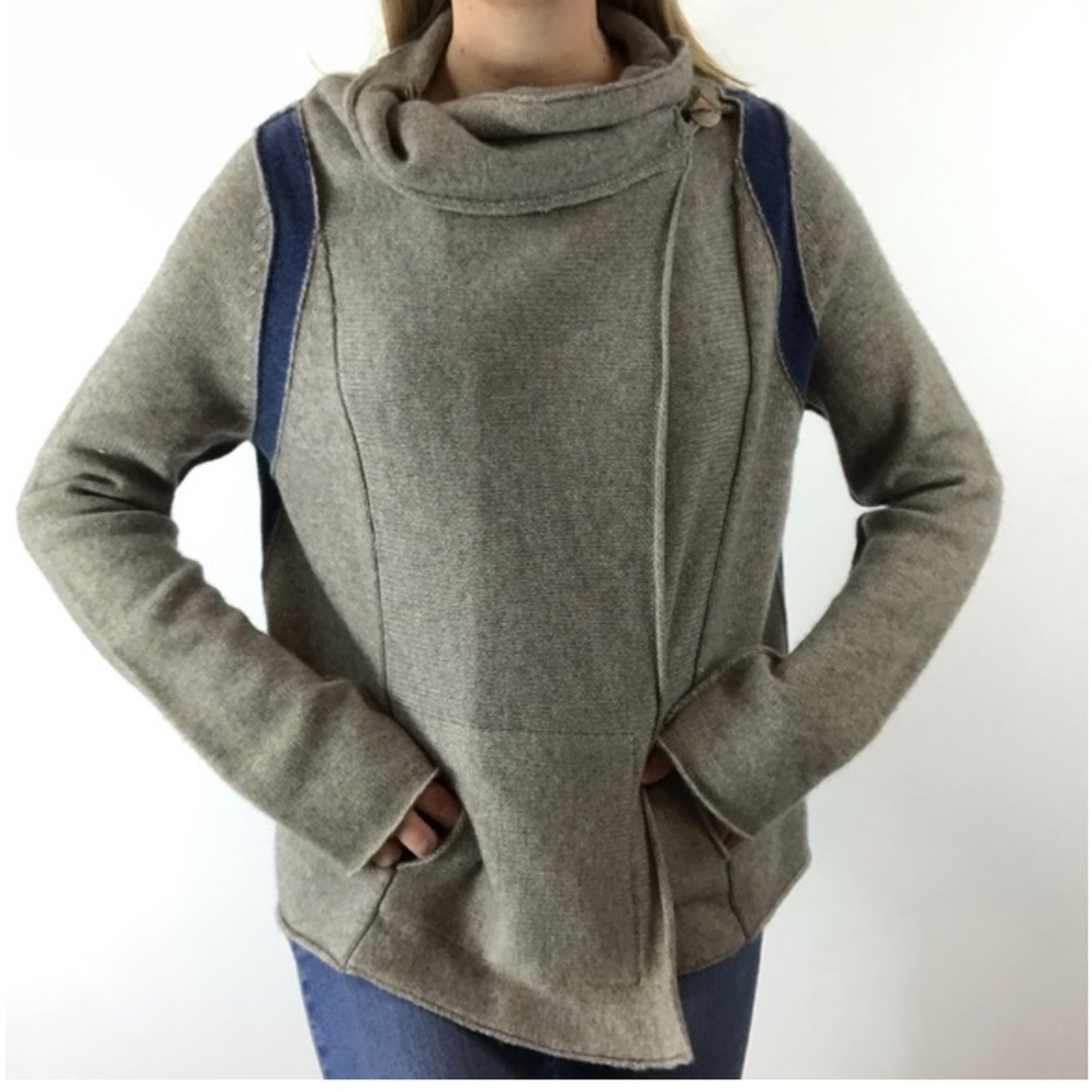cowl neck wrap cardigan