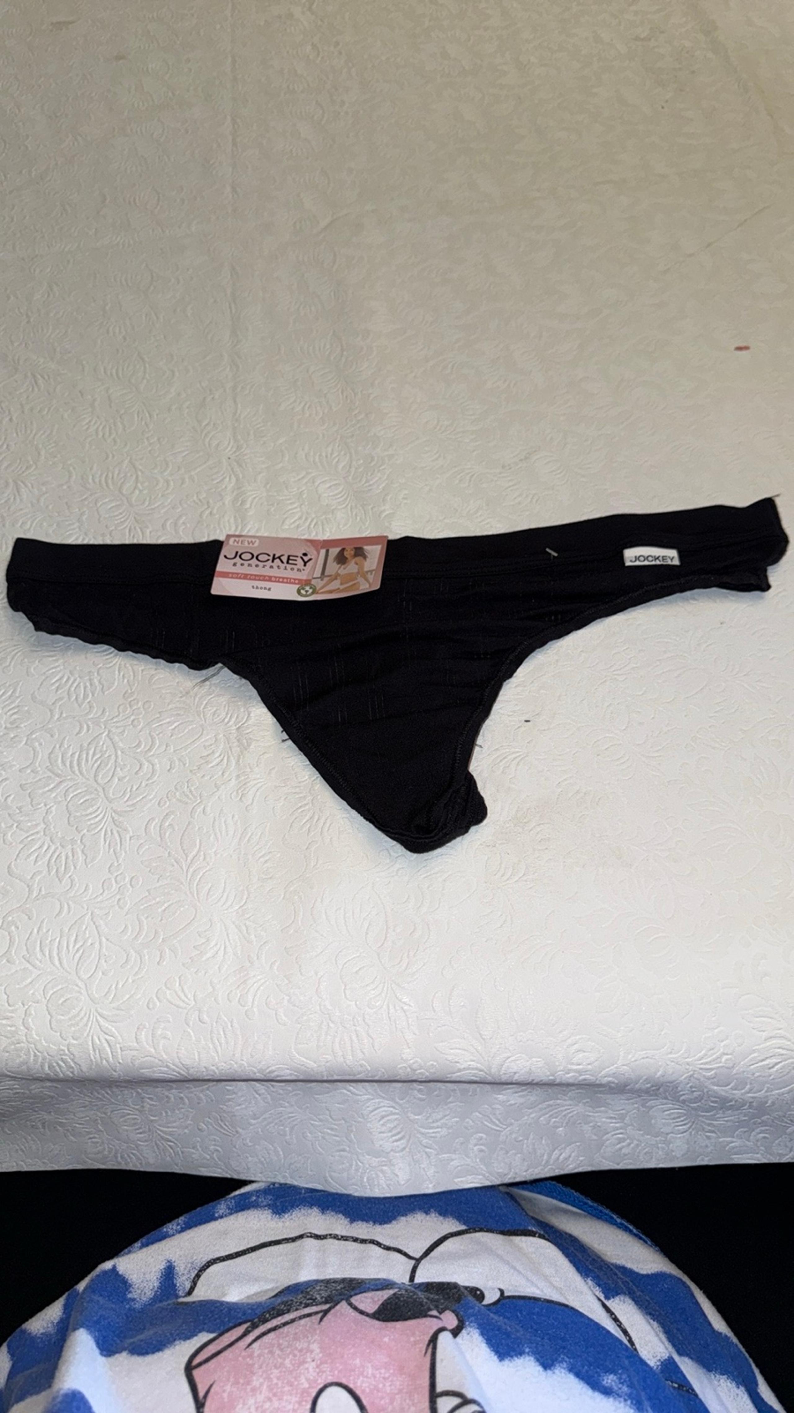 JOCKEY THONG NWT SZ XL COLOR BLACK