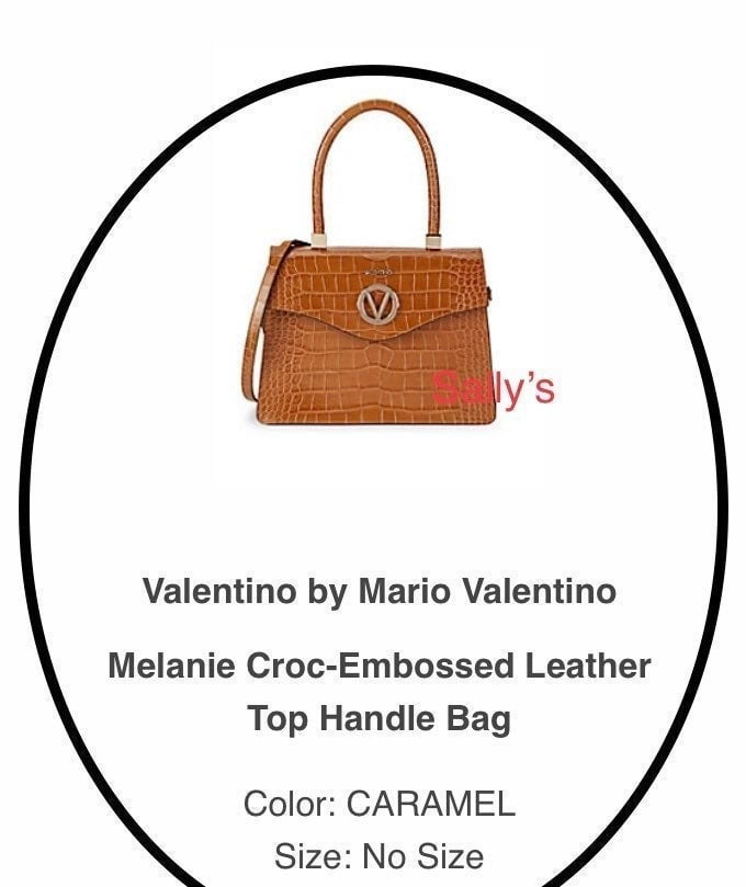 NWT Melanie croc embossed leather bag by Mario Valentino (FINAL PRICE