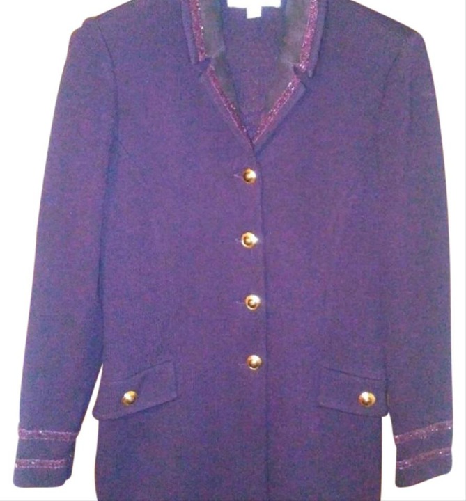 St. John Grape Collection By Marie Gray Blazer Size 6 (S)