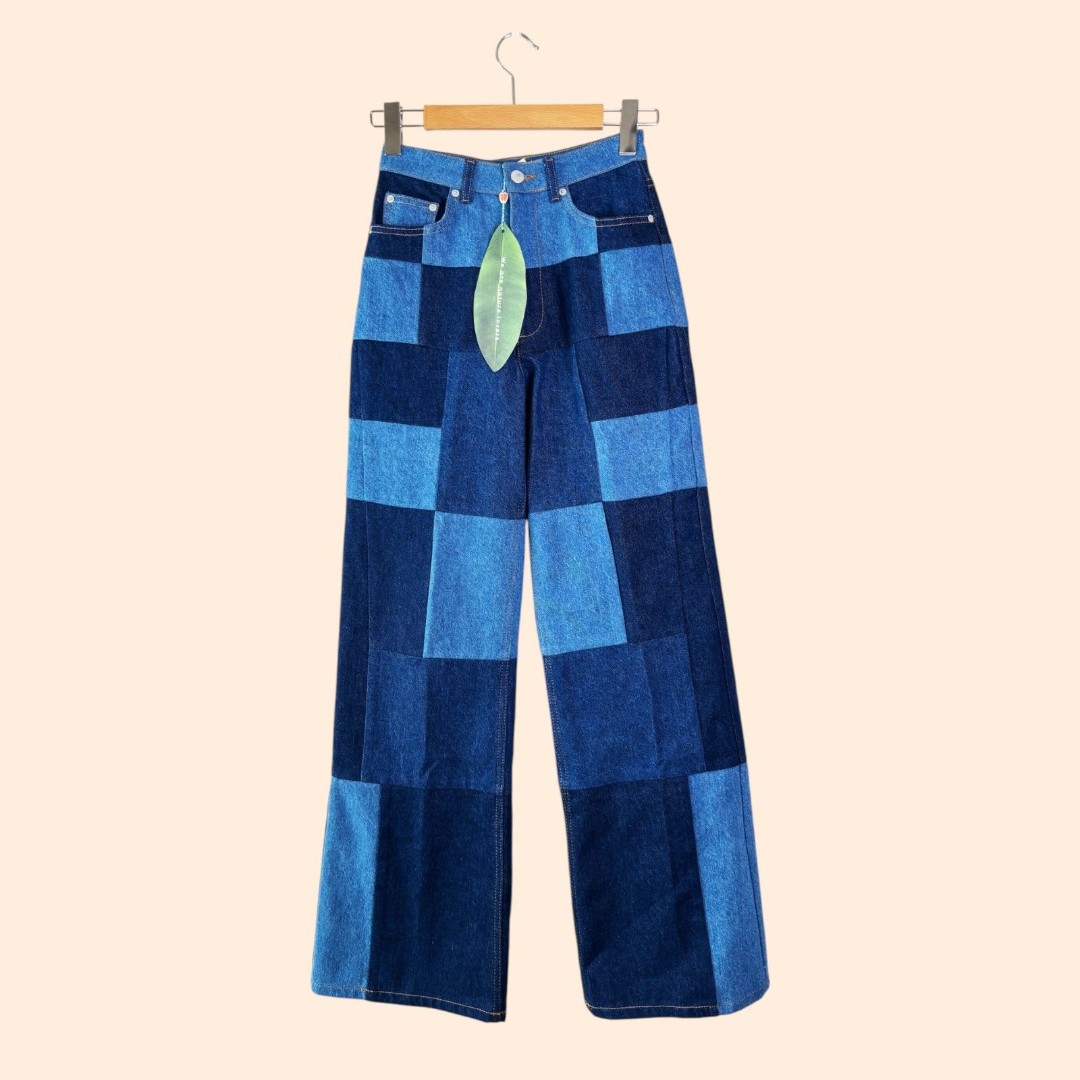 Farm Rio Graphic Patch Denim Jeans