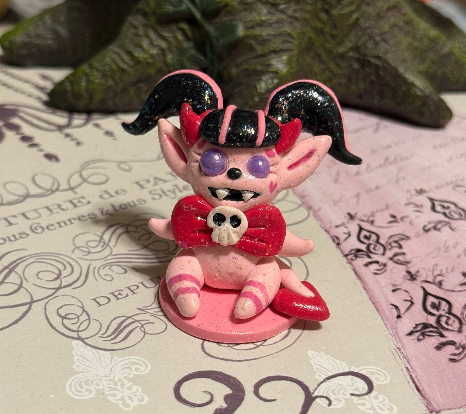 Monster High Draculaura Gremlin Clay Sculpture - Made by Winged Creations