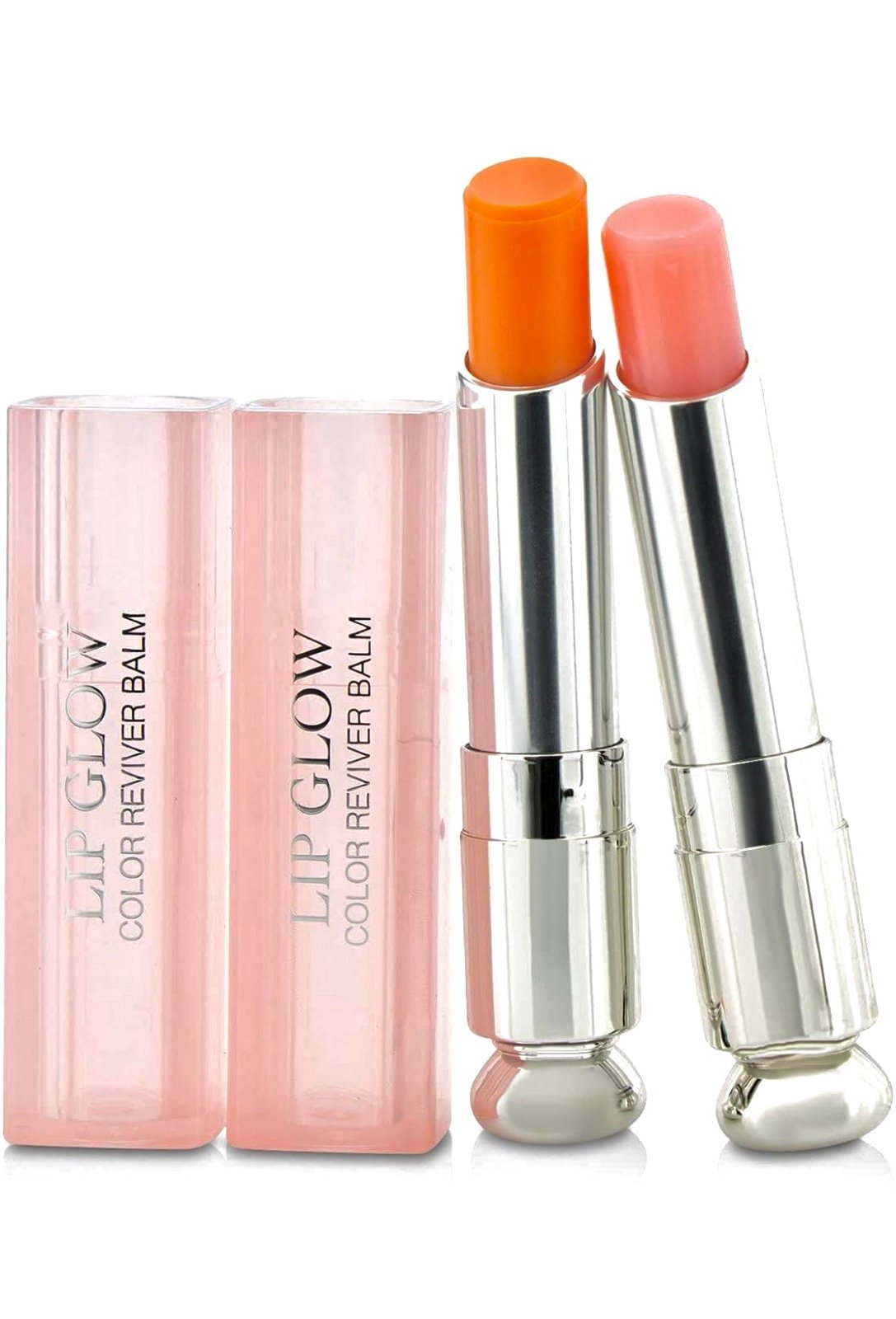 SET of 2 Christian Dior Lip Glow Balm 001 004
