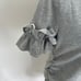 Flutter & Kick Gray Ruffle Sleeve Maternity Dress, S