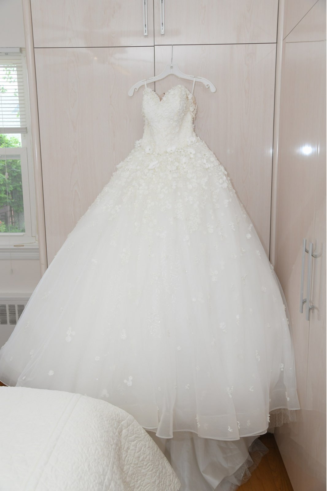 Petite white wedding dress