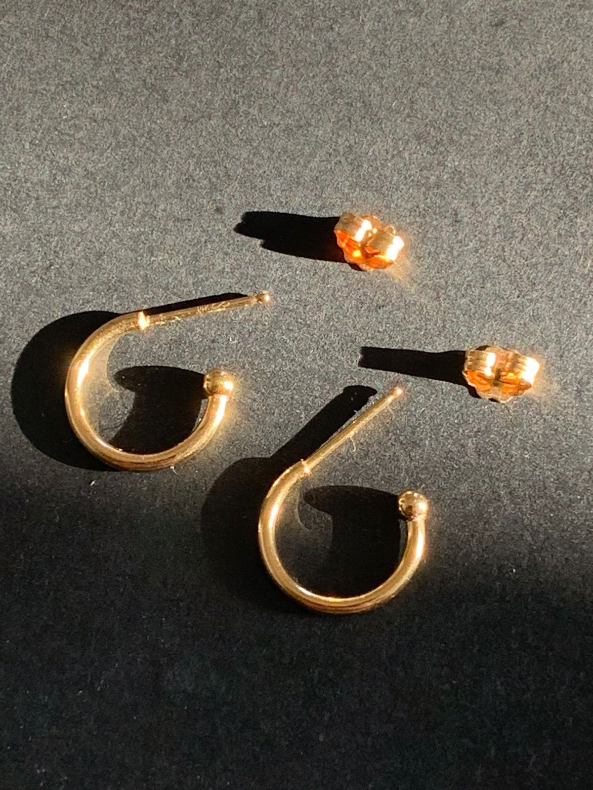 14k gold Compass Earrings