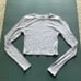 Joah Brown Cropped Crew Long Sleeve