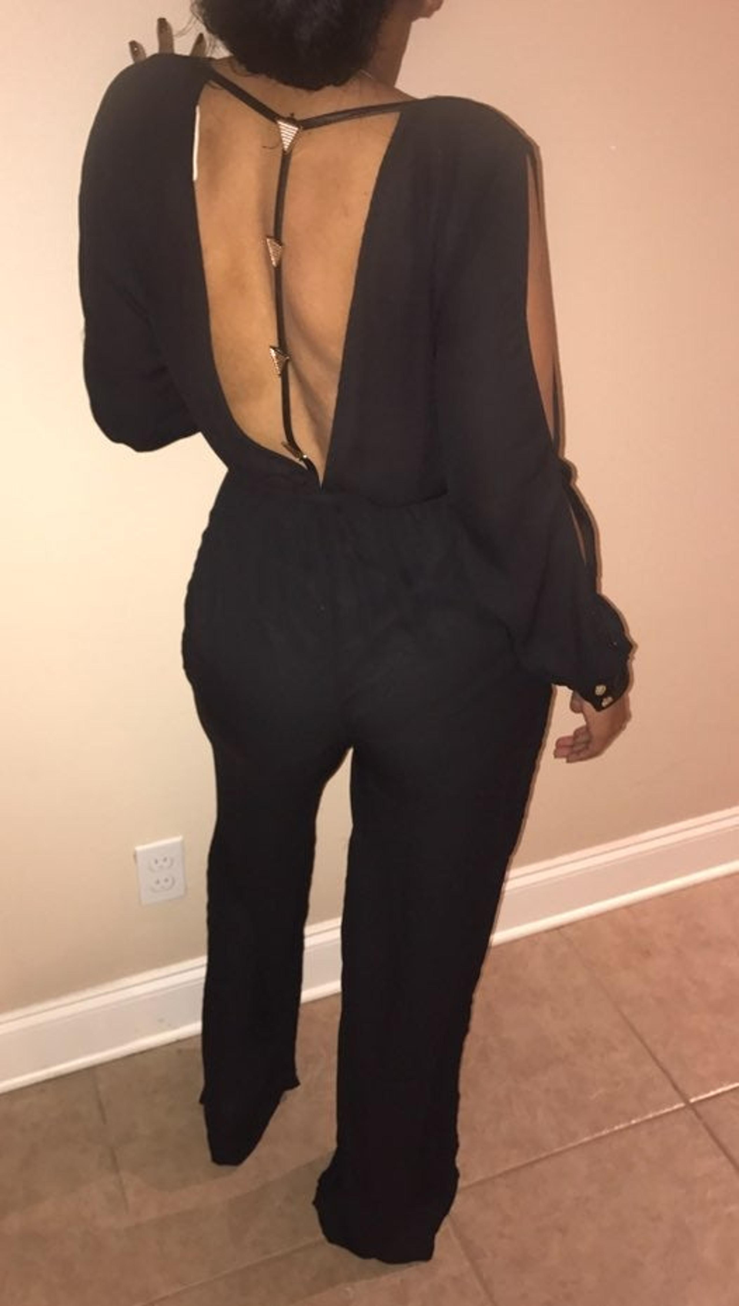 womens black  mustard seed jumpsuit smal