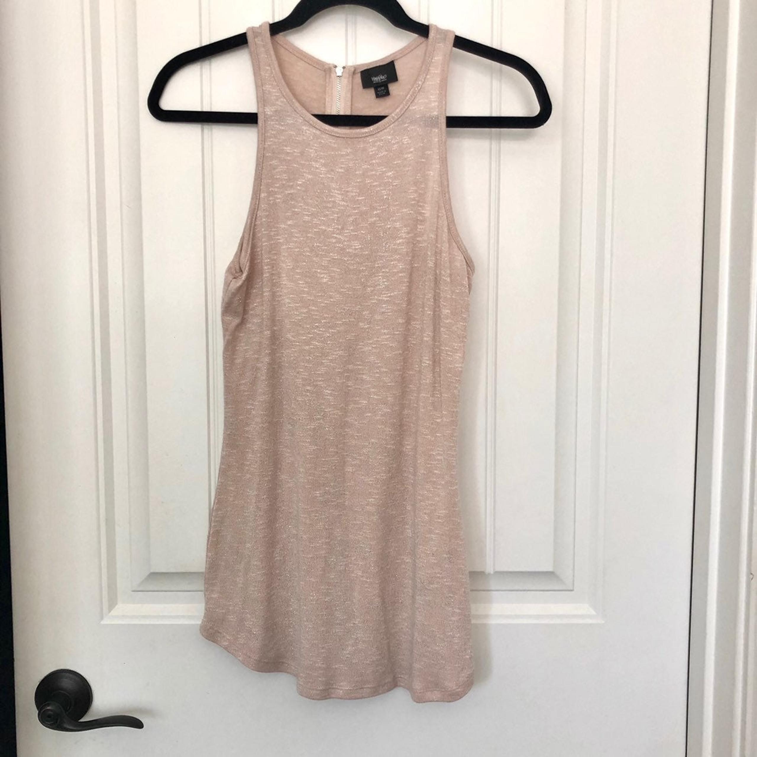 NWOT Mossimo Blush Pink & Silver Tunic