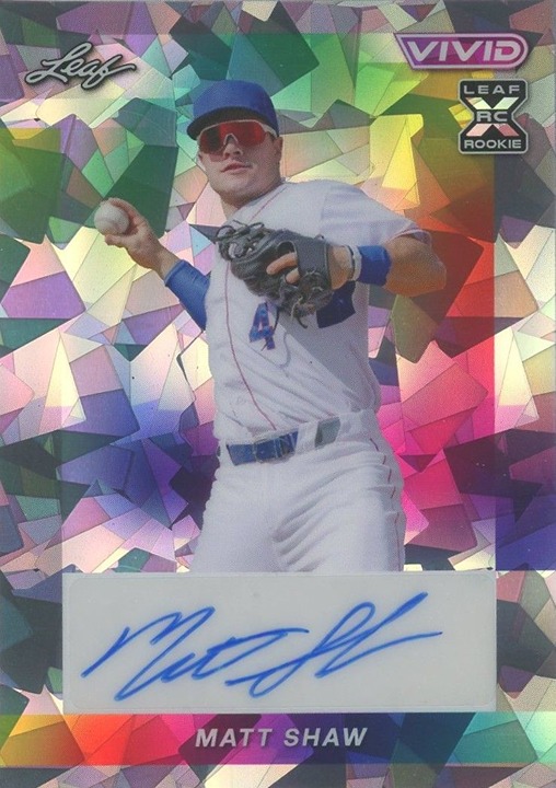 Matt Shaw 2023 Leaf Vivid Crystal Autograph XRC #5/9 #BA-MS1
