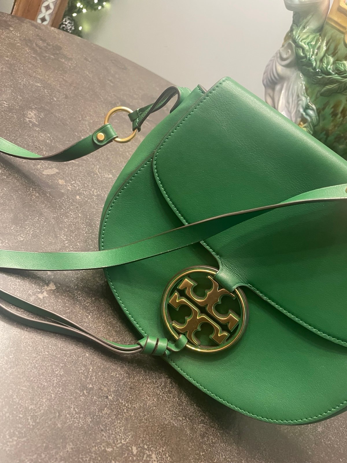 Tory Burch miller green crossbody bag