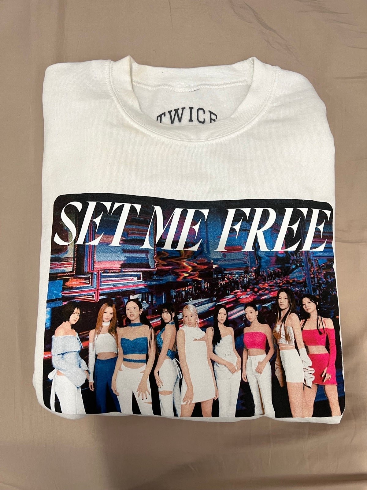 Twice Set Me Free LA pop up crewneck
