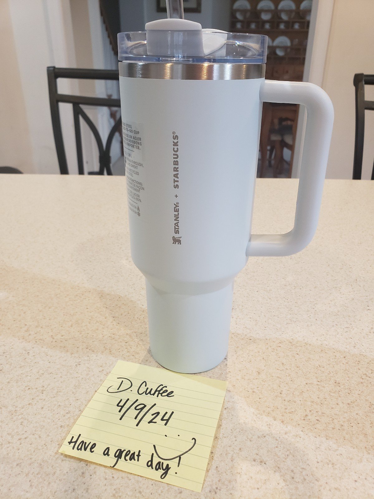 stanley Starbucks spring blue NWT